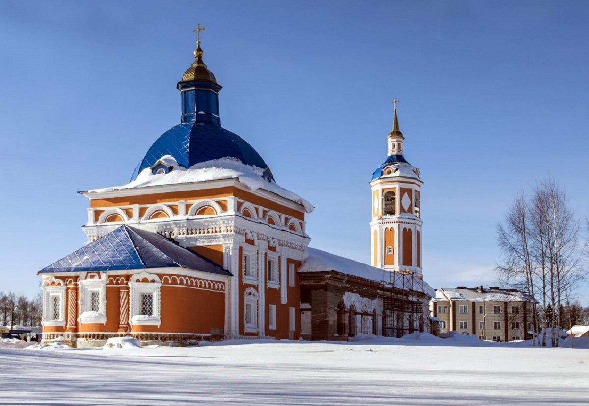 Пасегово. Церковь иконы Божией Матери &amp;quot;Знамение&amp;quot;. Март 2019 г..